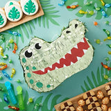 Alligator Pinata For Kids Safari Birthday Party Decorations, Baby Shower And Alligator Party Decorations (Small, 16.5 X 11.5 X 3 Inches)