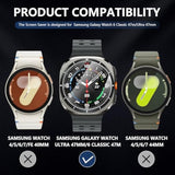 4-Pack Samsung Galaxy Watch 6 7 Screen Protector 9H Anti-Scratch Glass