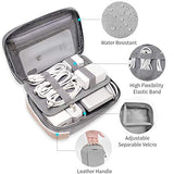 Electronic Organizer, Cable Organizer Bag, Cord Travel Organizer For Cables, Chargers, Phones, Usb Cords, Sd Cards (Gray)