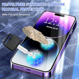 Sapphire Screen Protector For Iphone 16 Pro Max 6.9" Mohs 9 Hardness Military Grade Protection, Anti Scratch, Bubble Free, 0.23Mm Hd(1Pack)