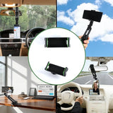 Sun Visor Phone Holder, 360° Rotatable and Extendable Car Phone Holder, Hands-Free Car Mount Compatible with Most Smartphones (Green)