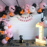 Pastel Halloween Balloon Arch Kit: Witch, Spider & Bat Decor