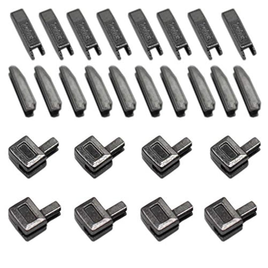 20 Sets #5 Small Metal Zipper Latch Slider Retainer Insertion Pin Zipp