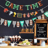 Game Time Football Banner Garland & Decor For Football Party, Sports, Baby Shower & Birthday Party Supplies