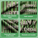 Green Brown Balloon Garland Arch Kit, Birthday Party Decorations with Backdrop