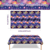 109-Piece Colorful Firework New Year 2026 Tableware Set Serves 12 Plates Napkins Cups Cutlery