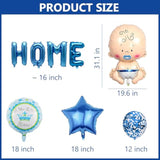 Welcome Home Baby Boy Balloons – 29pcs Blue Star Party Decorations