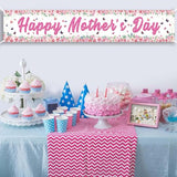 Happy Mothers Day Banner Mothers Day Decorations Mother's Party Indoor and Outdoor Courtyard Decorations