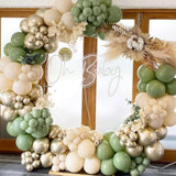 White Sand Balloons, 113Pcs Different Sizes Cream Beige Balloon Garlan