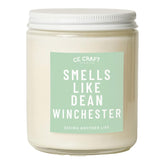- Smells Like Dean Winchester Scented Candle - Flannel Musk All-Natural Soy Wax Jar Candle - Gift For Her, Supernatural Fan, 8 Oz