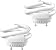 13W T3 Spiral GU24 CFL Light Bulbs 2700K Soft White 1000 Lumens 2-Prong Twist Lock 2 Pack