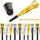80 Pcs Metallic Party Noise Makers Gold & Silver Blowouts for NYE & Birthdays