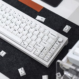 135 Keys Pbt Keycaps Cherry Profile Dye-Sub White Theme Minimalist Style Suitable For Mechanical Keyboard