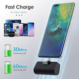 Mini Portable Charger Usb-C Power Bank 5200Mah,Ultra Compact Lcd Display Battery Pack Backup Charger Compatible With Iphone 16/16 Plus/16 Pro/16 Pro Max/15 Series,Samsung S22/S23, Android Phones Etc