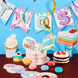 25 Pcs Two Sweet Donut Birthday Party Decorations Include Two Sweet Banner 24 Ice Cream And Donut Party Hanging Streamers 2Nd Birthday Decorations For Girl