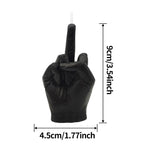 2 Pcs Middle Finger Candles Hand Victory Gesture Candle, Aromatherapy Natural Soy Wax Holiday Candles Decor Desk Statues Decorations Gift For Office, House, Room Supplies And Decorations