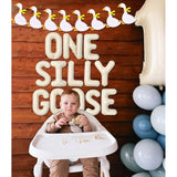 One Silly Goose 1St Birthday Balloons Banner Party Decorations Silly Goose Banner Balloons For Girls Boys Baby Shower Goose Theme Garland First Birthday Decor Party Supplies