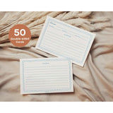 Recipe Cards, 4X6 Recipe Cards For Bridal Shower And Weddings, Double-Sided, 50 Pack, Scribble Design