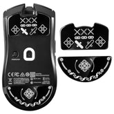 Glass Mouse Skates For Razer Viper V3 Pro Mouse Feet Pads Smooth Durable Slim 2.5D Curved Edge Game Mouse Feet Replacement Accessories (Printing Pattern)