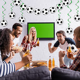32 Pcs Soccer Party Decorations 2 Banners 30 Swirls Kids Birthday