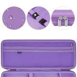 GEEKRIA Keyboard and Mouse Combo Case, Hard Shell Travel Carrying Bag for Compact 84 Key Low Profile Gaming Keyboard, Compatible with Logitech POP Keys, Nuphy Air75, LOFREE Flow84 (Purple)