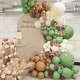 134pcs Sage Green & Tan Balloon Arch Kit for Baby Shower, Birthday  More