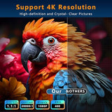 2026 Upgraded 4K Support Smart Mini Projector With Wifi And Bluetooth With 360° Rotation Stand, Auto Keystone, Portable Movie Phone Wireless Gaming Wifi Proyector For Bedroom/Home/Celling
