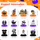 12 Pieces Halloween Baby Shower Decorations A Baby Is Brewing Honeycomb Table Centerpieces For Halloween Gender Reveal Party Favor Supplies(Purple,Fashion)
