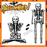 8.4ft Inflatable Halloween Skeleton Balloons Large Scary Outdoor Horror Party Decorations