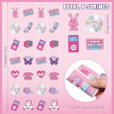 8 Packs Y2K Party Decorations Pink Paper Banner Early 2000S Hanging Decor I Love 00'S Paper Cutout Retro 2000S Garland For Birthday Female Bachelorette Party Supplies Decoration