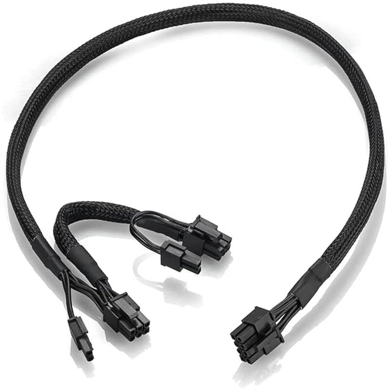 Tinned Copper Wire 18Awg Atx Psu 8 Pin Male To Dual 8 Pin 6+2 Pin Pcie Male Gp