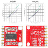 2 pcs OEP30W Mono Digital Power Amplifier Module DC 8-24V 36dB D Class Power Amplifier Board eplace TDA8932 with Single Head 3.5mm Audio Cable