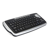 Mini Ergonomic Keyboard Trackball Air Mouse 1200Dpi Function Tv 2.4G Wireless Keyboard With Trackball For Lapotp Pc Tv (Silver)