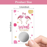 50 Pack Reveal To Win Scratch Off Cards, Funny Flamingos Scratch Game For Bridal Shower, Birthday Flamingo Party Supplies, Bachelorette Engagement Party Baby Shower Lottery Tickets Group Game