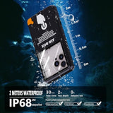 Waterproof Phone Case, Underwater Snorkeling Diving Phone Case For Iphone 17/16/15/14/13 Pro Max, Samsung Galaxy S25/S24/S23 Ultra, Google/Moto Up To 6.9'' (Black)