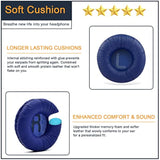 Headphones Replacement Earpads For Jbl Tune 600/ T450/ T450Bt/ T500Bt/ Jr300Bt/ E35, Ear Pad Replacement Cushions With Protein Leather & Memory Foam