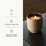 Luxury Scented Candle, Cece Scent, 60-Hour Burn Time, Soy Wax Blend, Organic Cotton Wick, Kiln-Fired Reusable Ceramic Vessel, 8 Oz, 2.0