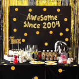 Awesome Since 2004 Gold Glitter Banner - 21St Birthday And Anniversary Party Decorations