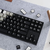 White Black Gradient Keycaps Set Cherry Profile Doubleshot Custom Keycaps 121