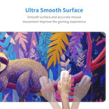 Sloth Large Mouse Pad Extended Desk Mat Non-Slip Rubber Base Gaming Keyboard Mat With Stitched Edges Waterproof For Office Home