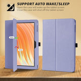 Folio Case Cover For 10.1"Inch Fire Hd 10 Tablet (13Th / 11Th Generation, 2023/2021 Release), With Auto Wake/Sleep, Compatible With Alcatel/Tcl K10 10.1" Tab (Lilac)