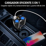 Cigarette Lighter Splitter 2 Socket, 150W Cigarette Lighter Adapter 20W Usb C Car Charger And 18W Qc3.0 Multi Port Car 12V Splitter With Button Switch Led Voltmeter For Gps Dash Cam Phone Tablet