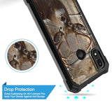 Gabb Phone 4 Case with Tempered Glass Screen Protector, Dual Layer Shockproof Protective Cover for Teenagers, Men, Women, Boys, Girls, Tree Camouflage and Deer Hunting Design