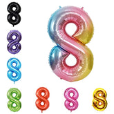 40 Inch Large Foil Helium Number Balloon Birthday Wedding Party 0-9 (Baby Blue, 8)