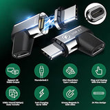 Usb C Magnetic Adapter, (2 Pack) Magnetic Usb C Adapter, 24Pins Usb3.1 10Gbps
