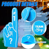 24 Pack Baby Gender Reveal Decorations Team Boy Or Girl Mini Foam Fingers Gender Reveal Games Ideas Cupcake Toppers For Baby Shower Party Favors Supplies