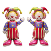 Self-Standing Smiling Circus Clown Balloon: 4D Party Decor