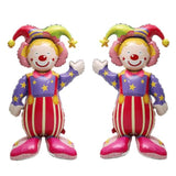 Self-Standing Smiling Circus Clown Balloon: 4D Party Decor