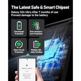 5 In 1 Wireless Charger For Samsung, Wireless Charging Station For Multiple Devices, Fast Charger Stand For Samsung Galaxy S25 Ultra S24 S23 S22 S20 Note 20 10 Z Fold 6 Galaxy Watch 7 6 5 Buds,Black