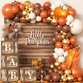 Little Pumpkin Balloon Arch Kit: Fall Baby Shower Decor